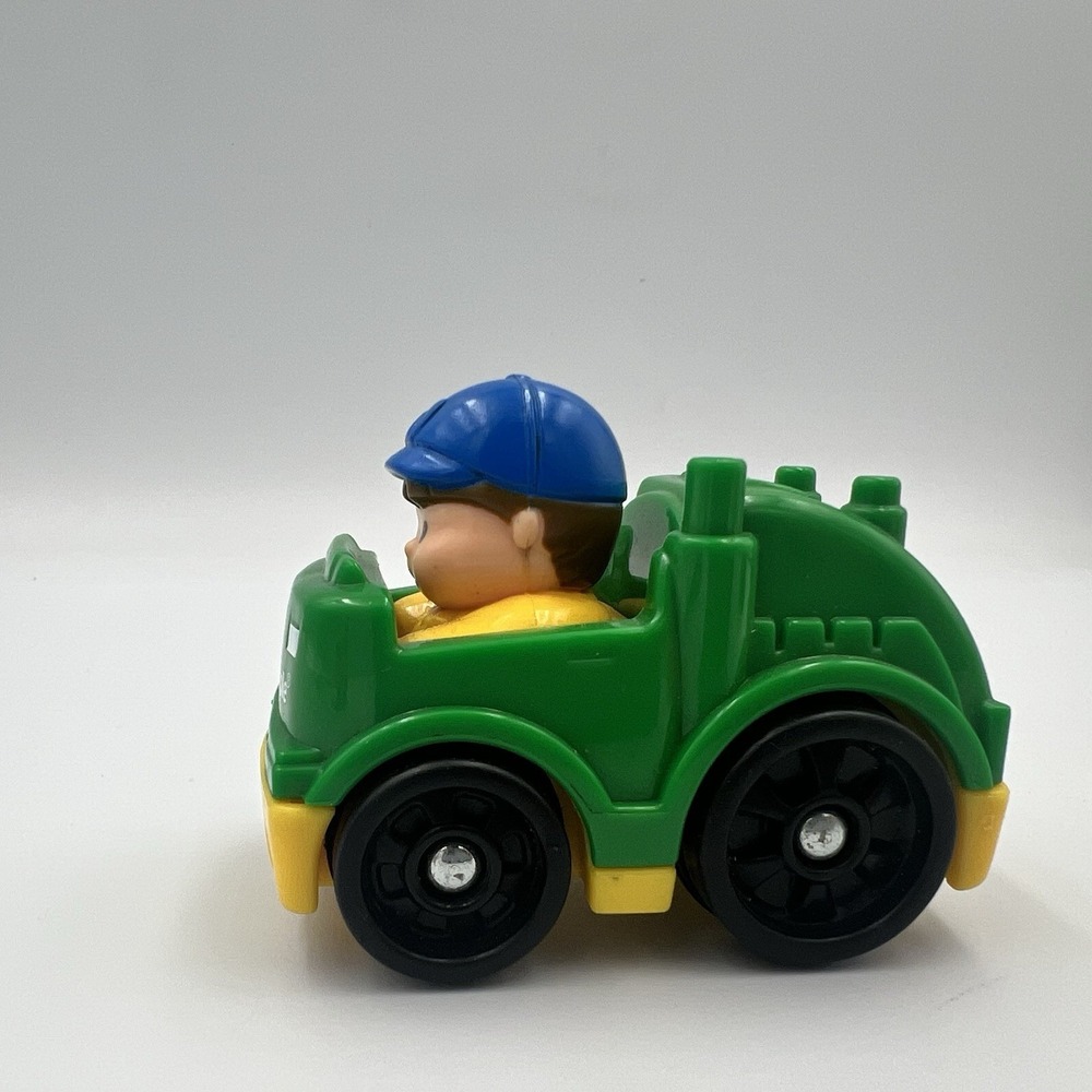 Fisher Price Little People Wheelies Lot Of 3 Cars Mattel Fire Recycle Dump Truck - Picture 8 of 16